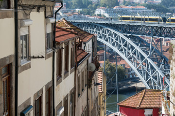 Naklejka premium EUROPE PORTUGAL PORTO RIBEIRA OLD TOWN