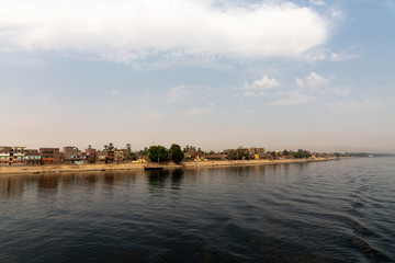 House on the coast of Nile near Edfu