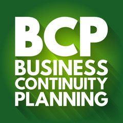 Fototapeta premium BCP - Business Continuity Planning acronym, business concept background