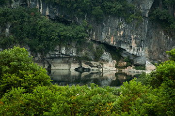 rocky river edge, china