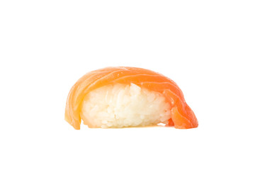 Delicious sushi roll isolated on white background