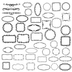 Set of florish dividers, borders