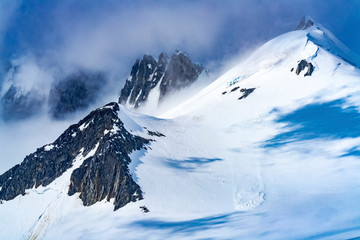 Snow Mountains Blue Glaciers Damoy Point Antarctica