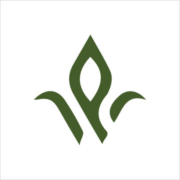 Initial letter pw logo or wp logo vector design template