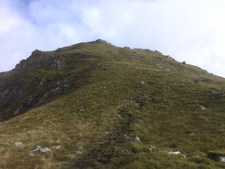 mountain landscape with blue sky
