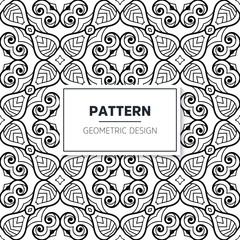 Seamless mandala islamic pattern. Vintage elements