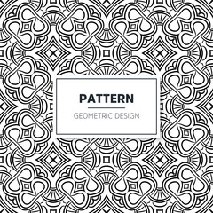 Seamless mandala islamic pattern. Vintage elements