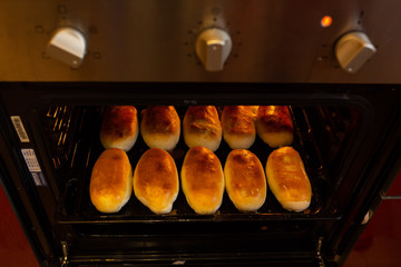 Delicious hot pies from the oven