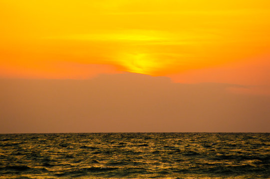 Beautiful Sunset Clearwater Tampa Florida Beach