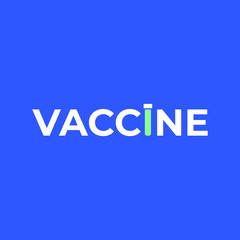 vaccine logotype design vector 