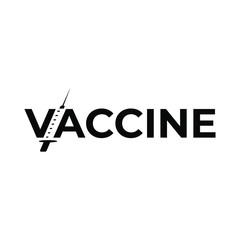 vaccine logo type simple designs 