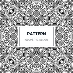 Seamless mandala islamic pattern. Vintage elements