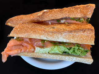 Salmon sandwich