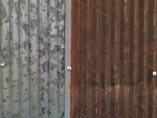 rusty metal wall background, zinc roof texture, aluminium plate