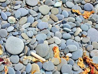 Strand aus Kieselsteinen