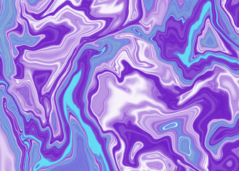 Fototapeta premium Liquid uneven marble pattern with light highlights. Abstract acrylic background. Texture of a work of art. The effect of fluid art. The abstract work of art is smeared and splattered with paint.