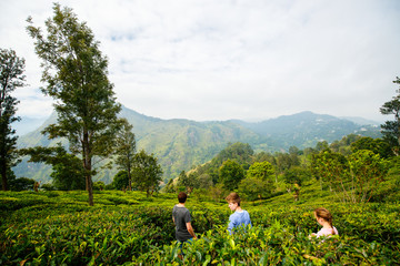 Family in tea country