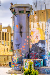 Watch Tower, barrier, fence, cement Wall