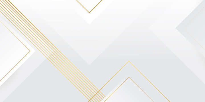 Abstract gold triangle shapes and luxury golden lines pattern background