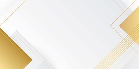 Gold background design templates for company. White and gold abstract arrow and lines background. Vector illustration for presentation design, banner, and business card