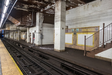Fototapeta na wymiar new york subway station