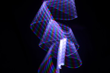 abstract 3D light trail