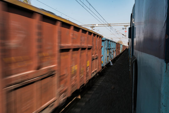 Defocused freight train riding