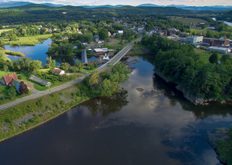 Haverhill-Bath Covered Bridge from Above