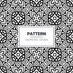 Seamless mandala islamic pattern. Vintage elements