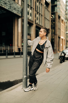 Young Lesbian Woman On The Street