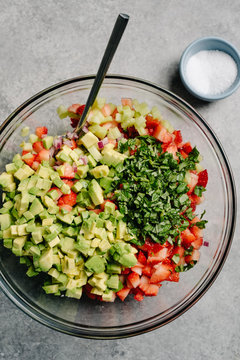 Strawberry Avocado Salsa Unblended