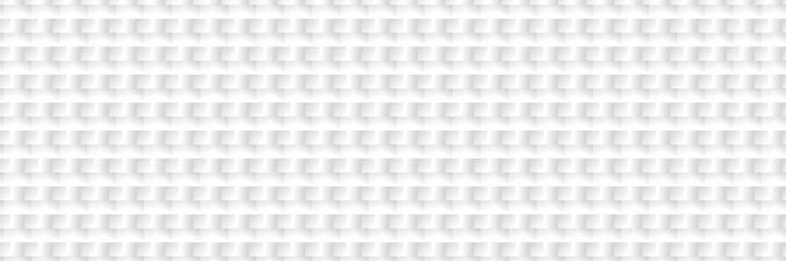 Abstract geometric square metal pattern background with white shapes perspective can be used in cover design poster website flyer. 