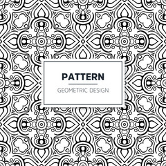 Seamless mandala islamic pattern. Vintage elements