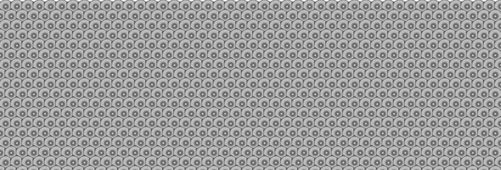 Hexagonal pattern metal carbon on white background