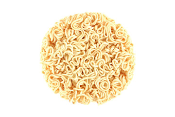 instant noodle isolated on white