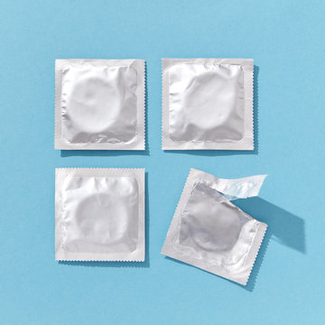 Square from condoms packs.