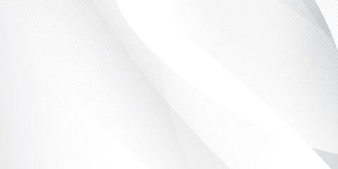 Grey curve wave shine light white abstract background geometry shine and layer element vector for presentation design. Suit for business, corporate, institution, party, festive, seminar, and talks. 