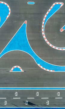 Roadway aerial view