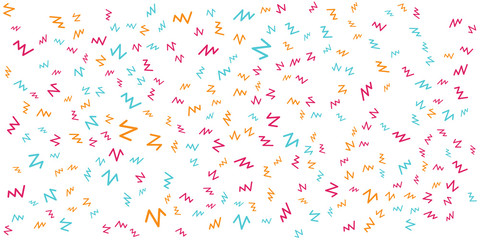 Confetti pattern. 
Falling colorful confetti flat design seamless pattern background isolated