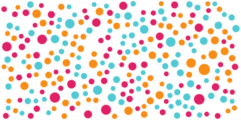 Background with monochrome dotted texture. Polka dot pattern template. Circle pattern. Cute geometric background. Seamless pattern. Vector. Abstract textures with circles, polka dot design.
