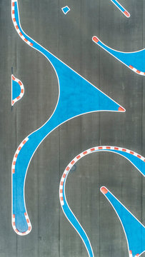 Roadway aerial view