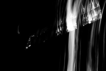 white waves in the black backgrounds