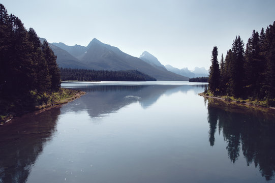 Moose Lake in jasper national park, Alberta, Canada