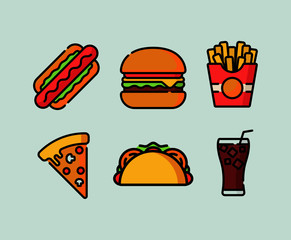food, hamburger, burger, icon