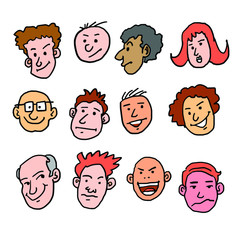 faces, masks, people