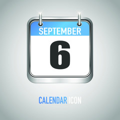 Beautiful square calendar. Date, day, month. Vector illustration background for reminder, app, UI, event, holiday, office document, icon, logo. isolated flat object and symbol. year collection