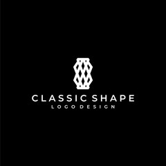 Luxury monogram logo for fashion or beauty business - EPS10 - Vector.