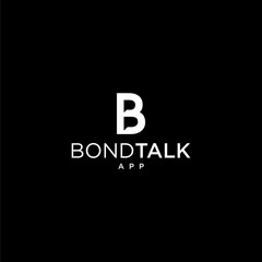 Clean logo design of letter B and chat icon with clean background - EPS10 - Vector.