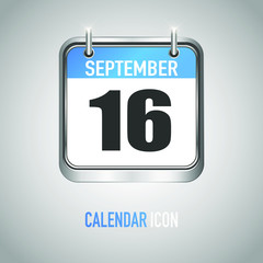 Beautiful square calendar. Date, day, month. Vector illustration background for reminder, app, UI, event, holiday, office document, icon, logo. isolated flat object and symbol. year collection