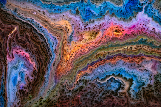 Liquid color waves background